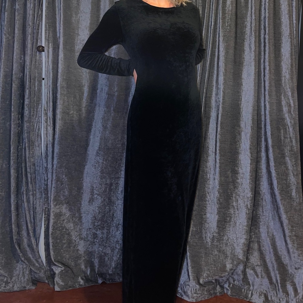 Velvet long dress